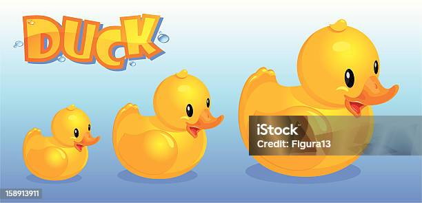 Gelbe Ducks Stock Vektor Art und mehr Bilder von Gummiente - Gummiente, Badezimmer, Bathroom