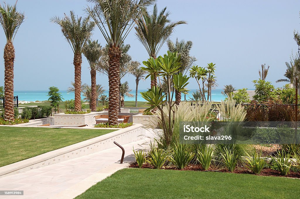 Decoração no hotel de luxo, a ilha Saadiyat, Abu Dhabi, EAU - Royalty-free Abu Dhabi Foto de stock