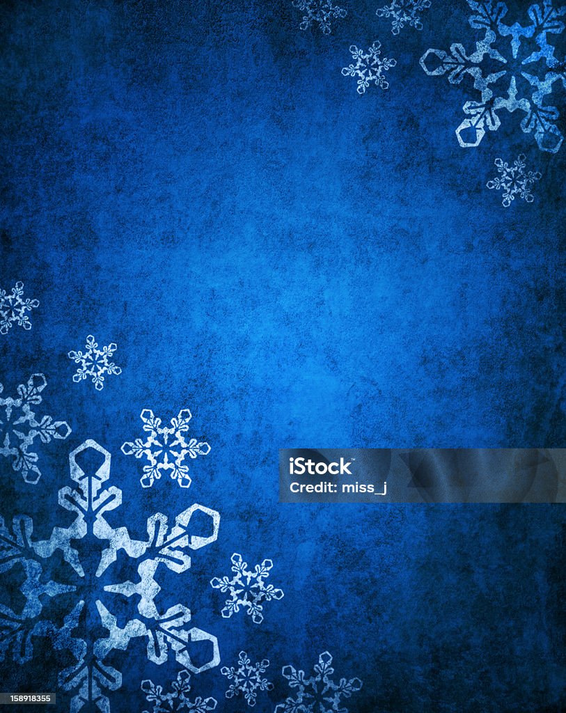 Blue Christmas Background .Christmas blue background with white snowflakes Christmas Stock Photo