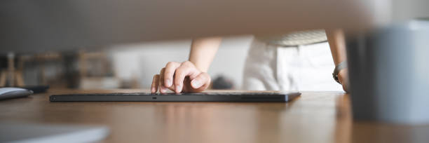 istock Happy young Asian Woman working on computer Business Data Analyst 1589240961