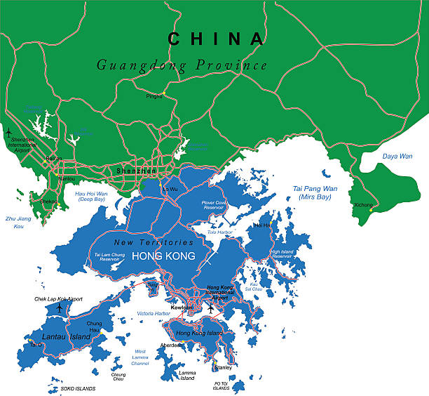1,900+ Hong Kong Map Stock Illustrations, Royalty-Free Vector Graphics