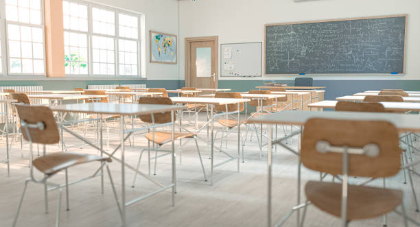 istock 3D render of a modern schoolroom 1589277360