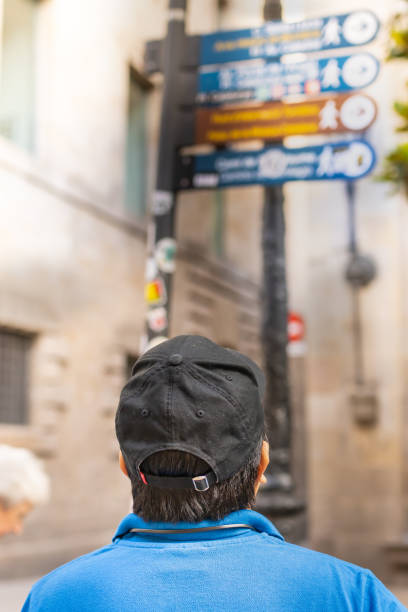 istock Latin tourist on vacation in Barcelona 1589286533