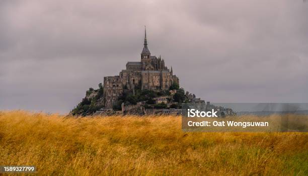 Mont Saint Michael Stock Photo - Download Image Now - Brittany - France, Abbey - Monastery, Architecture