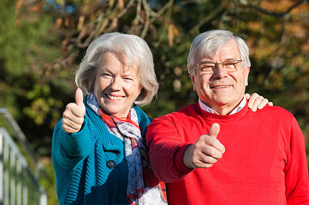 istock Happy senior couple 158937976