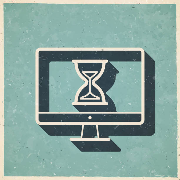 Computer Hourglass Icon Angry