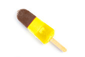 Fruity popsicle with chocolate