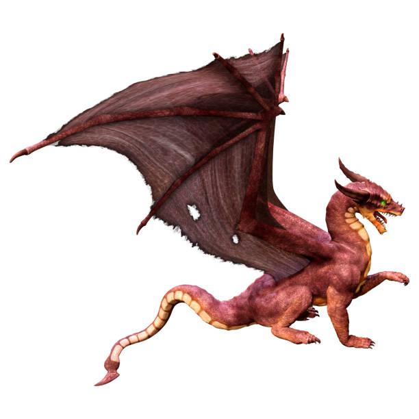 istock 3D Rendering Fairy Tale Dragon on White 1589429232