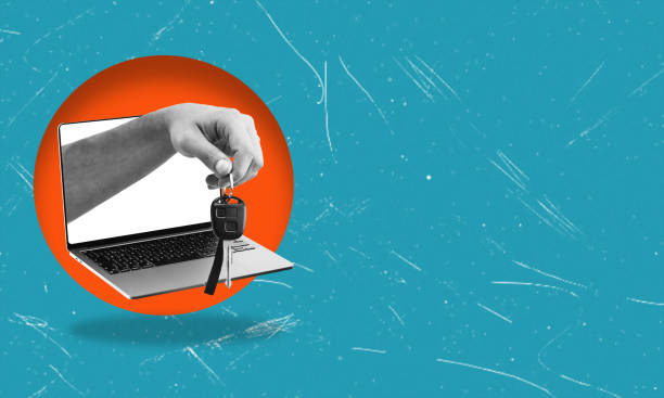 istock Creative collage of hand with a key and laptop. Computer protection from viruses and hacker attacks. 1589431383