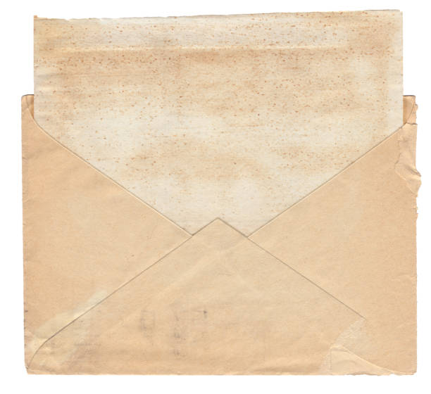istock Vintage paper background with old envelope and postcard isolated 1589467887
