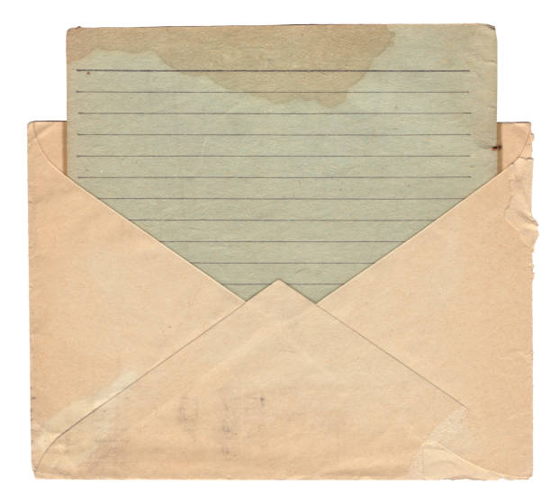 istock Vintage paper background with old envelope and postcard isolated 1589470028