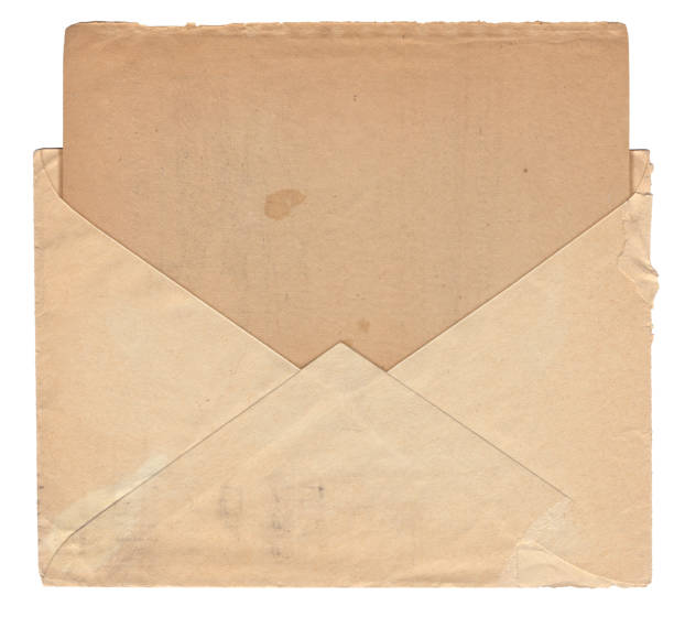 istock Vintage paper background with old envelope and postcard isolated 1589470546