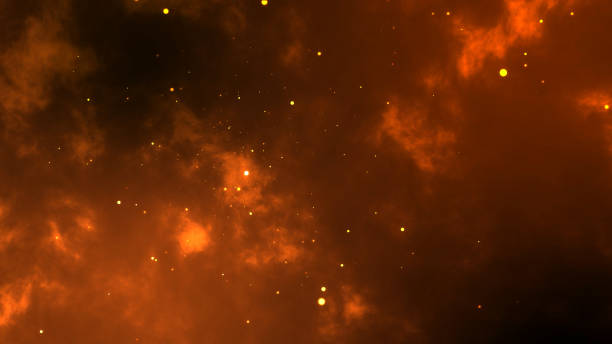 istock 4k Orange Dust Particles Background on Looped 1589481762