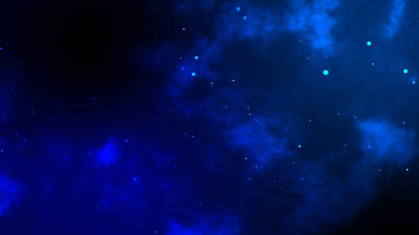 istock 4k Blue Dust Particles Background on Looped 1589481771