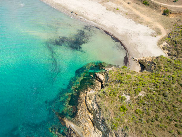 istock Idyllic Remote Beach Destination in Albania 1589481775