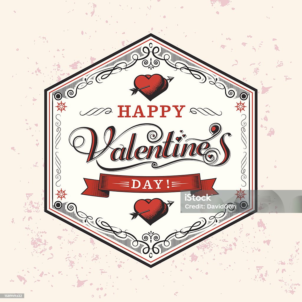 San Valentino etichette - arte vettoriale royalty-free di Cartolina di San Valentino