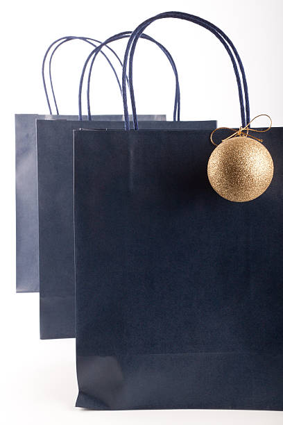 istock Shopping bags and Christmas bubble 158949352