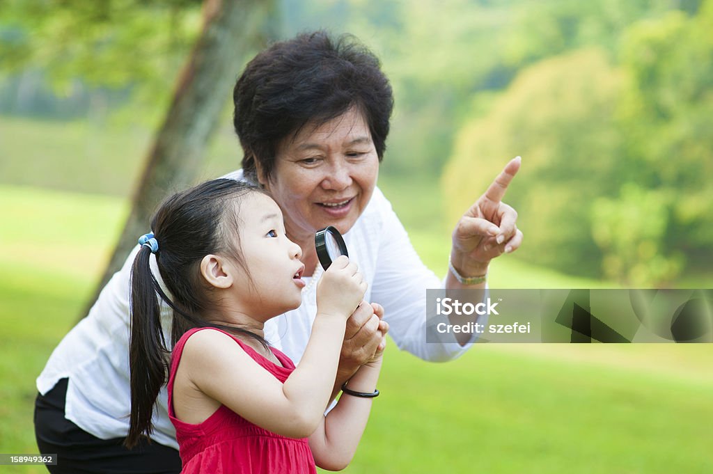 Asiatische Familie - Lizenzfrei Enkelkind Stock-Foto