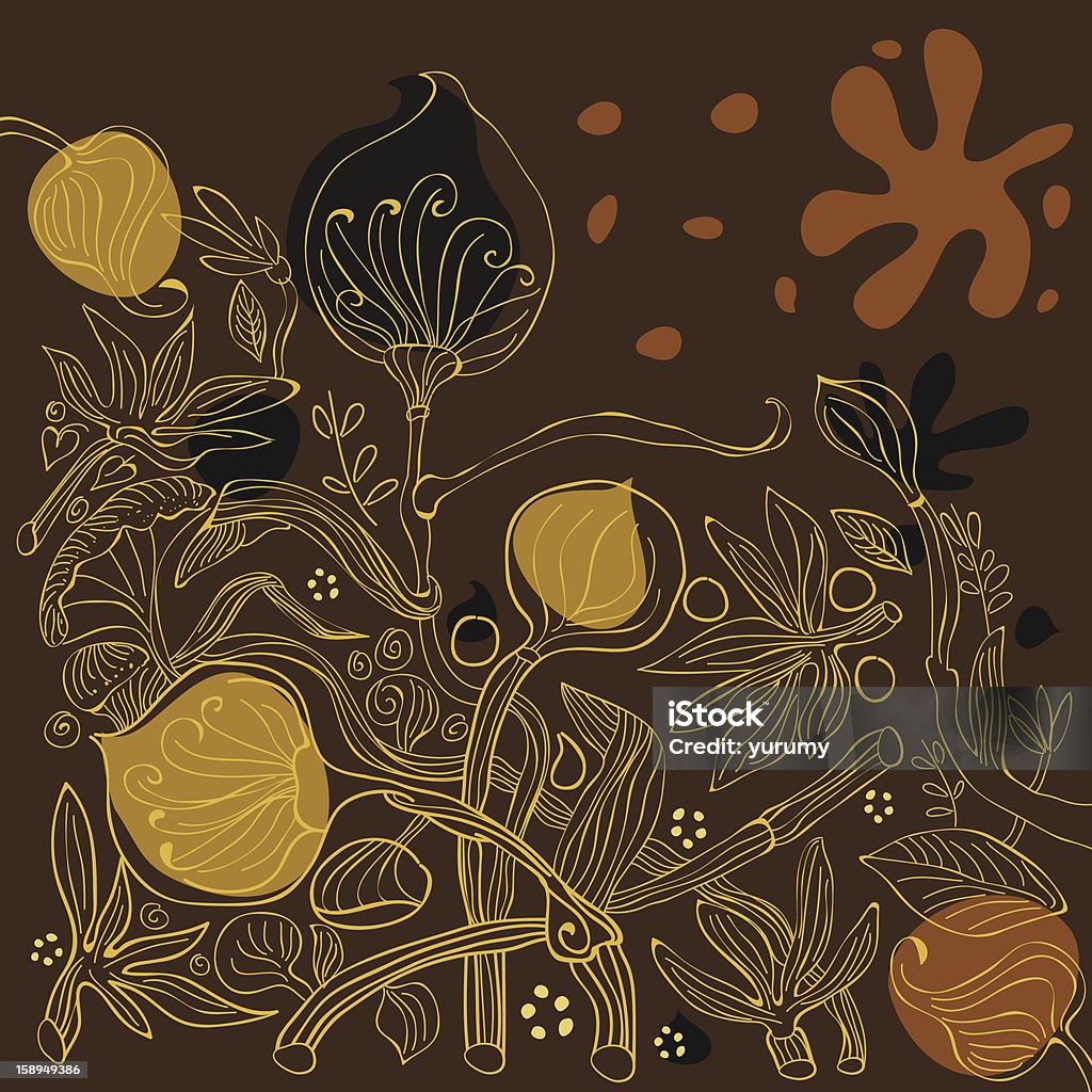 Florale dekorativen Hintergrund - Lizenzfrei Altertümlich Vektorgrafik