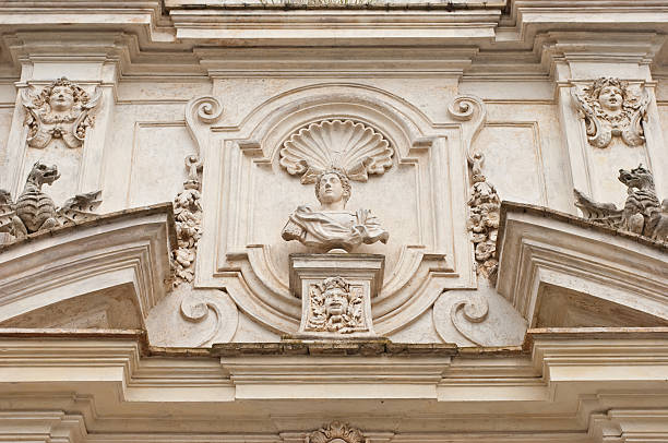 A arquitetura de Goethe do Rotonda Villa Borghese Gardens em Roma, Itália - foto de acervo