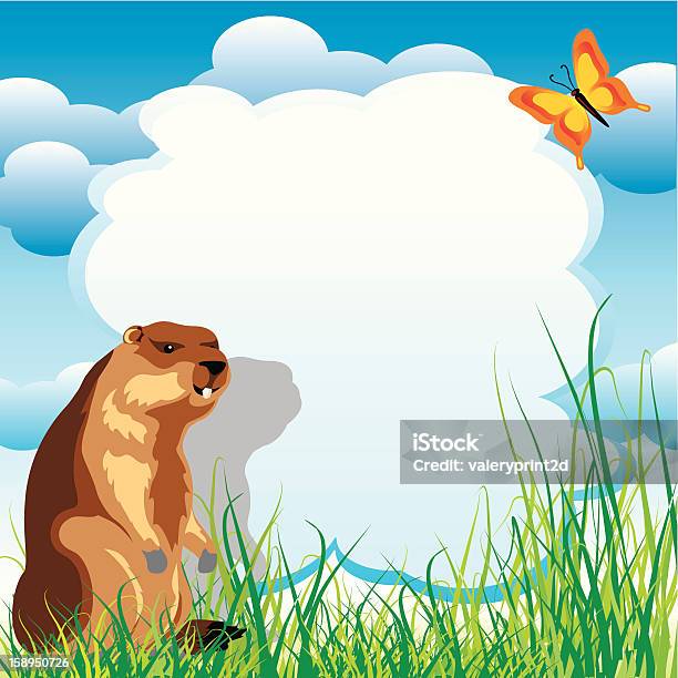 Groundhog Dia - Arte vetorial de stock e mais imagens de Animal Doméstico - Animal Doméstico, Banda desenhada - Produto Artístico, Design