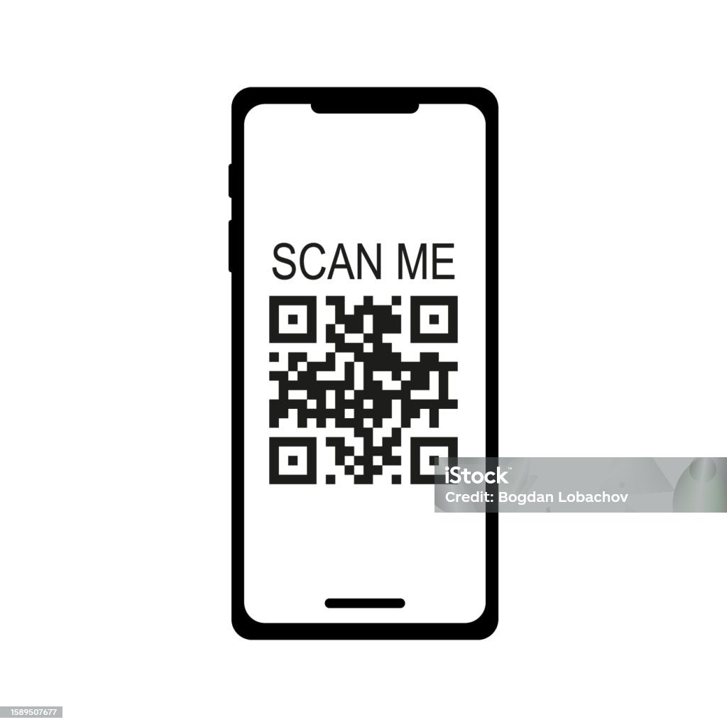 Qr Code Barcodelike Pattern Scannable Matrix Encoded Data Information ...