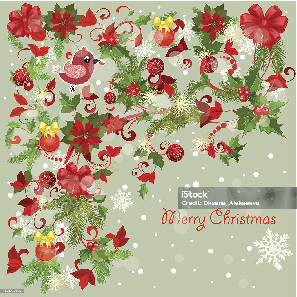 Проектирования Рождественская Поздравительная открытка - Векторная графика Абстрактный роялти-фри