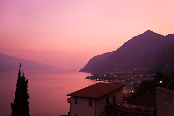 istock View on Garda Lake in the evening 158955434