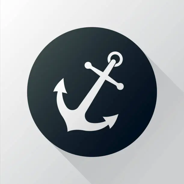 Vector illustration of anchor