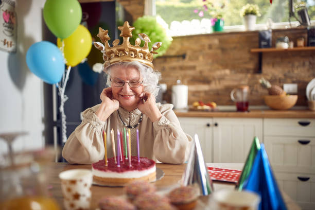 istock A Timeless Celebration: Grandma's Birthday Delight with Cake 1589624530