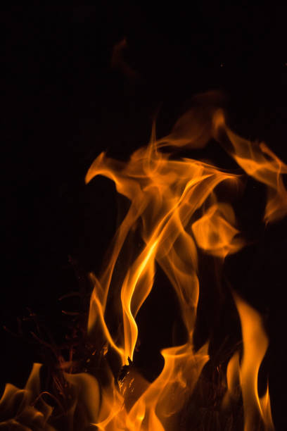 Fire frame High temperature red and yellow colors