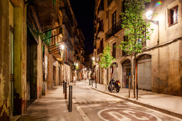 istock A quiet night in Barcelona’s Gothic Quarter narrow street. 1589671444