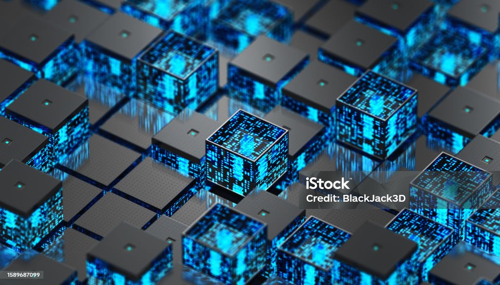 Information Data Blocks Network Concepts Stock Photo - Download Image ...