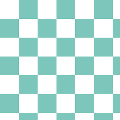 Groovy hippie 70s vintage blue and white chessboard, checkerboard background . Banner with a square grid. Blue and white grid style transparent background