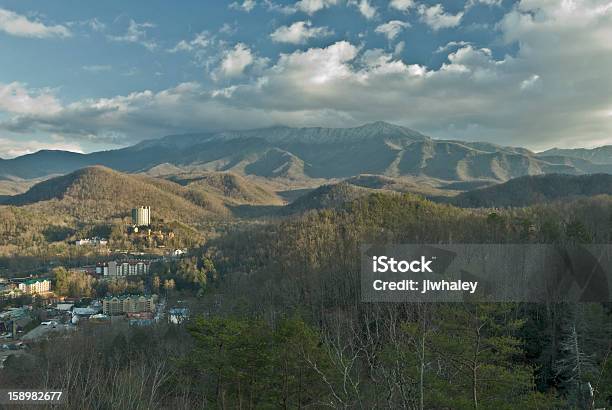 Mt Leconte Frost Great Smoky Mountains Stock Photo - Download Image Now - Distant, Gatlinburg, Horizontal
