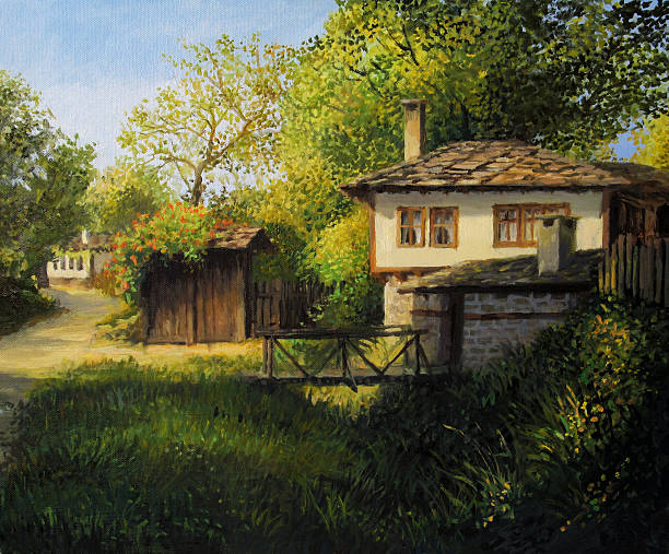 istock Late Afternoon in Village Bojenci 158983090