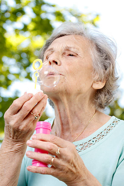 istock Senior woman having fun 158983327