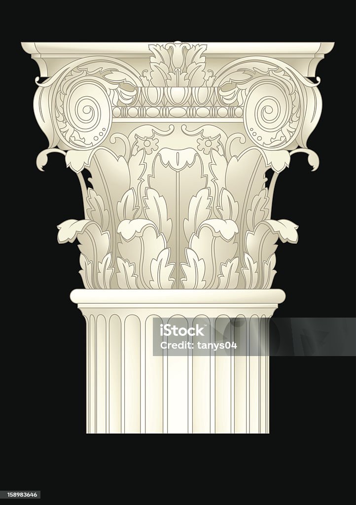 Colonna classica - arte vettoriale royalty-free di Antico - Condizione