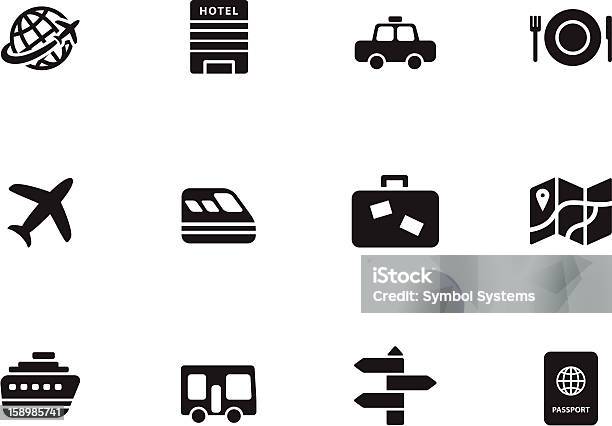 Reisen Symbole Stock Vektor Art und mehr Bilder von Öffentliches Verkehrsmittel - Öffentliches Verkehrsmittel, Autoreise, Bus