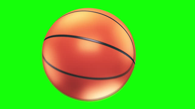 Basketball Ball Shot 4K Apple Prores + Alpha + Green Screen