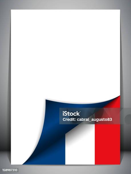 Vetores de França Bandeira De País Virar De Página e mais imagens de Bandeira - Bandeira, Bandeira nacional, Branco