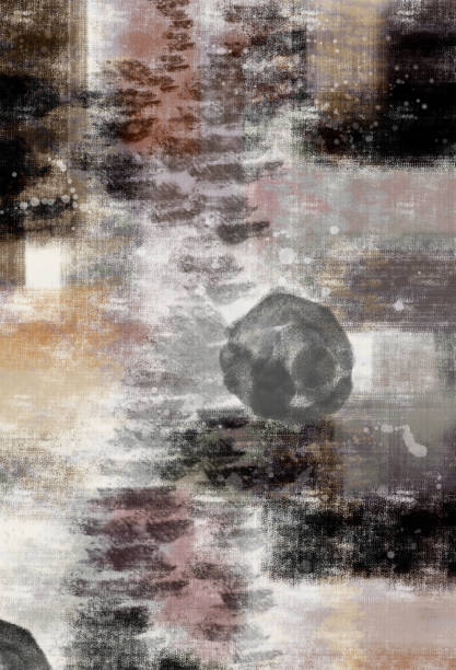 istock Illustration paint wall poster decor. 3d canavs hand drawing digital artwork for home decor 1589873672