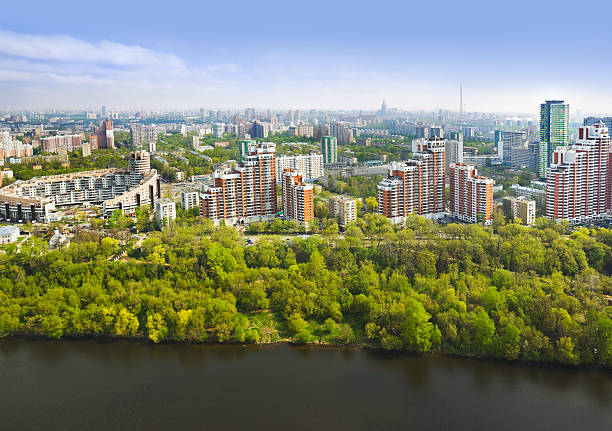 istock Moscow, Russia - aerial view 158988121