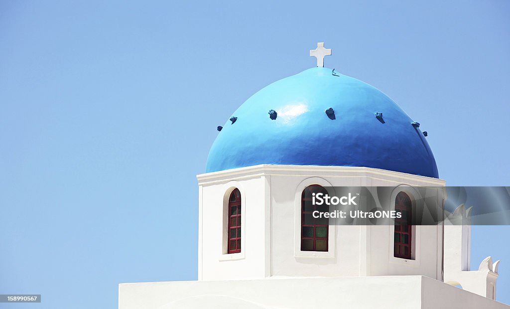 Panagia de Platsani Igreja de Oia, Santorini, Grécia. - Royalty-free Ao Ar Livre Foto de stock