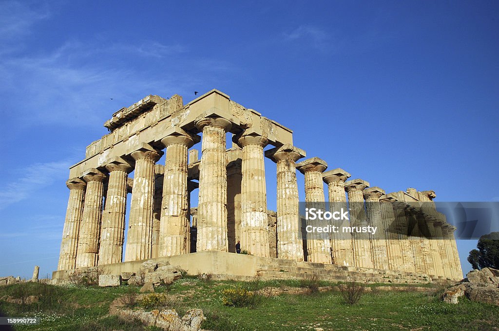 O templo de Hera, de Selinunte - Foto de stock de Arcaico royalty-free