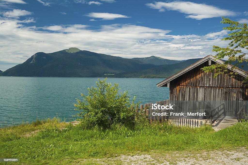 Chalé de Lago Walchensee - Royalty-free Alemanha Foto de stock