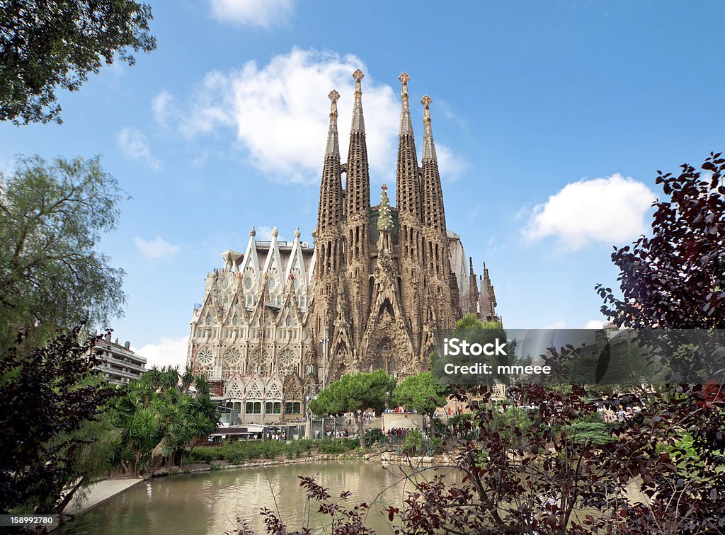 Sagrada Familia Temple in Barcelona Sagrada Familia - Barcelona Stock Photo