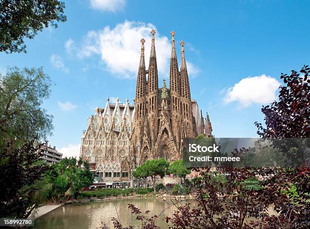 Sagrada Familia Temple In Barcelona Stock Photo - Download Image Now - Sagrada Familia - Barcelona, Antoni Gaudí, Architecture