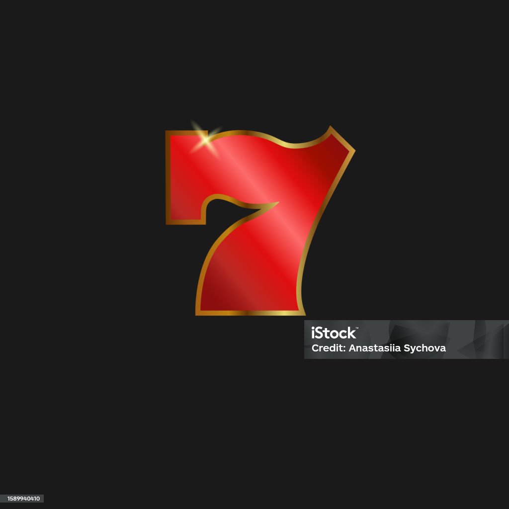 Golden 7 Golden 7 Stock Illustration - Download Image Now - Art, Award, Bid - iStock
