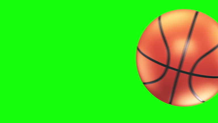 Basketball Ball Shot 4K Apple Prores + Alpha + Green Screen